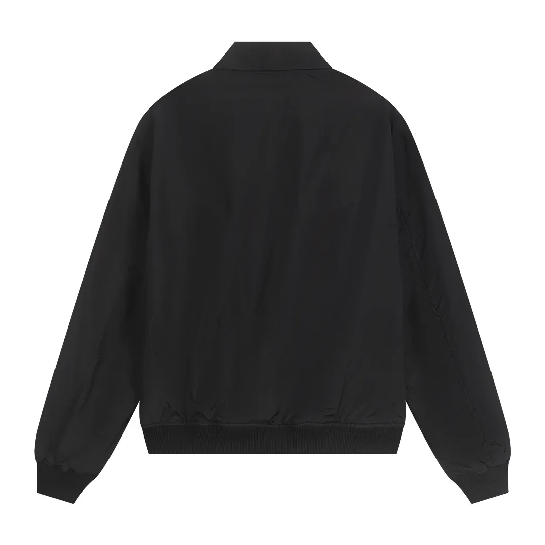 P316 Color: black/light card/off-white Size: S M L Customized two-color webbing strip on the back collar, with zippered side pockets inside ✅ - POLO brand zipper, genuine leather zipper piece, dark and light two-color buttons ✅ - RL25SS new jacket fabric is made of lightweight polyester fiber, windproof and waterproof, lighter, suitable for travel or daily outdoor sports, simple line design and wide and neat tailoring, unisex style for both men and women, good for commuting, classic and durable